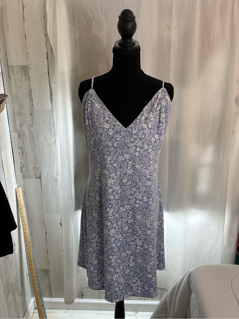Floral V-Neck Slip Dress in blue Women’s Sz 3x